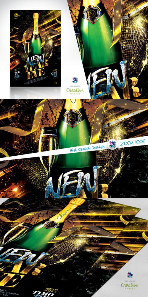 2015 New Year Eve Flyer Template V2