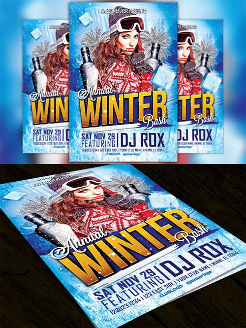 Annual Winter Bash Flyer Template