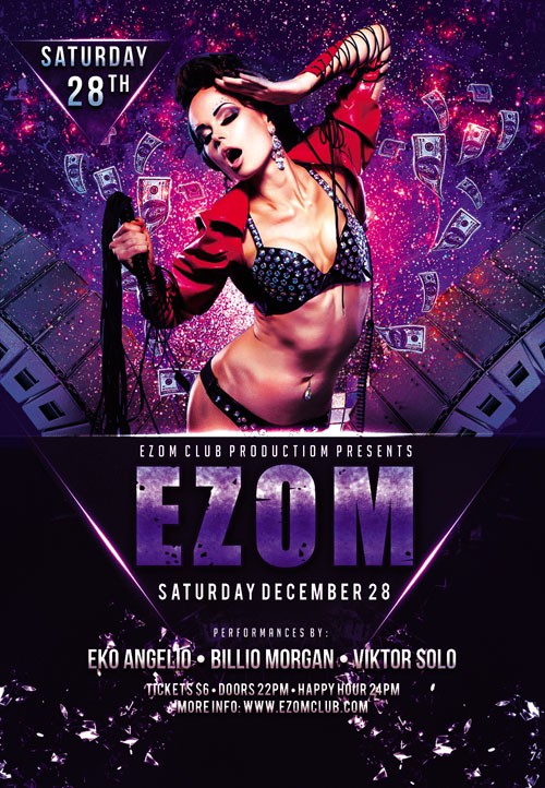 Flyer Template - Dj Ezom Party Club