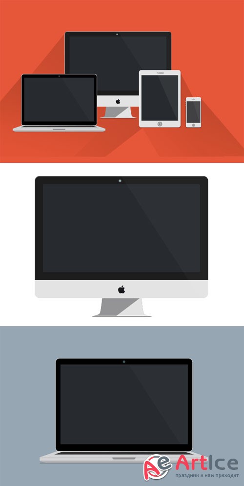 Sleek Apple Product Mockups - Creativemarket 87681