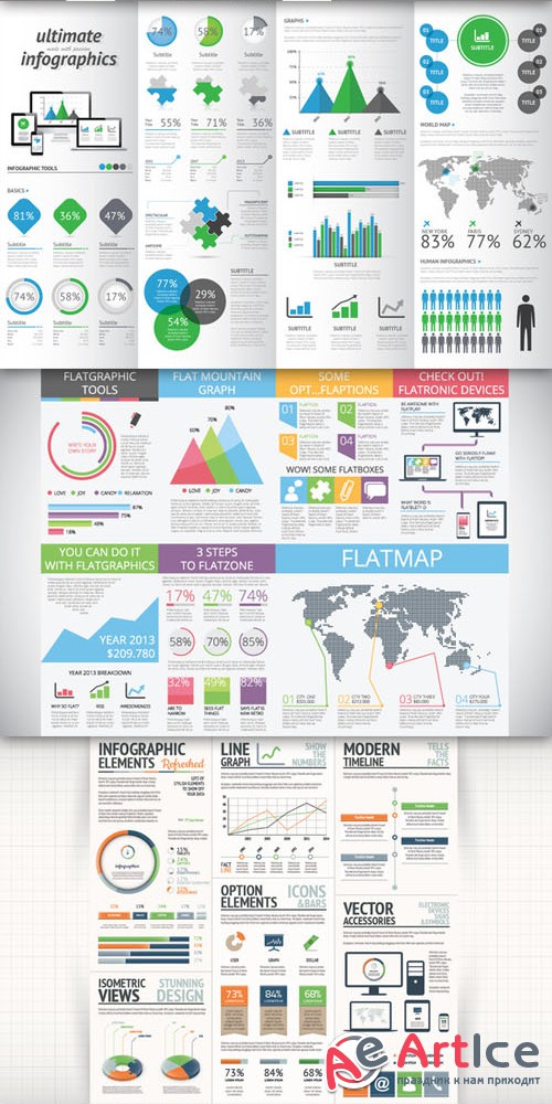 Minimal Infographic Kit - 44% OFF - Creativemarket 70542