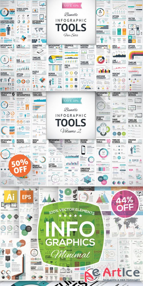 SAVE 35% - Infographic Mega Bundle - Creativemarket 120921