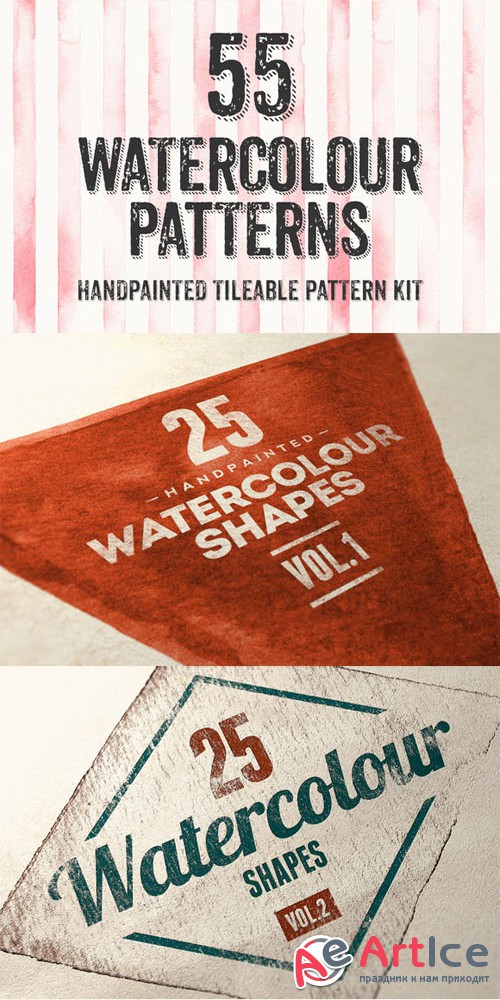 Watercolor Bundle - Creativemarket 21192