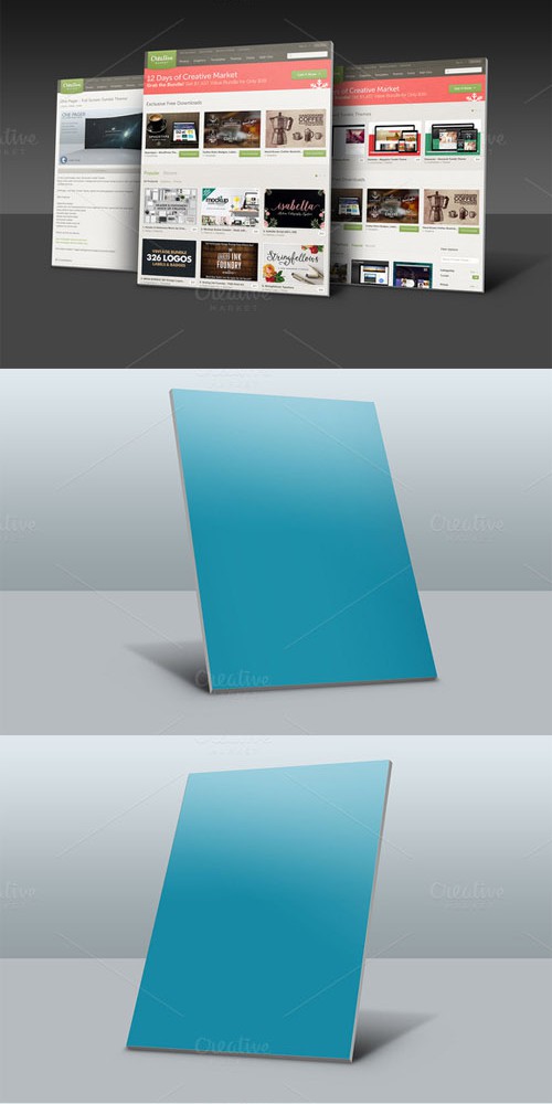 3D Website MockUp