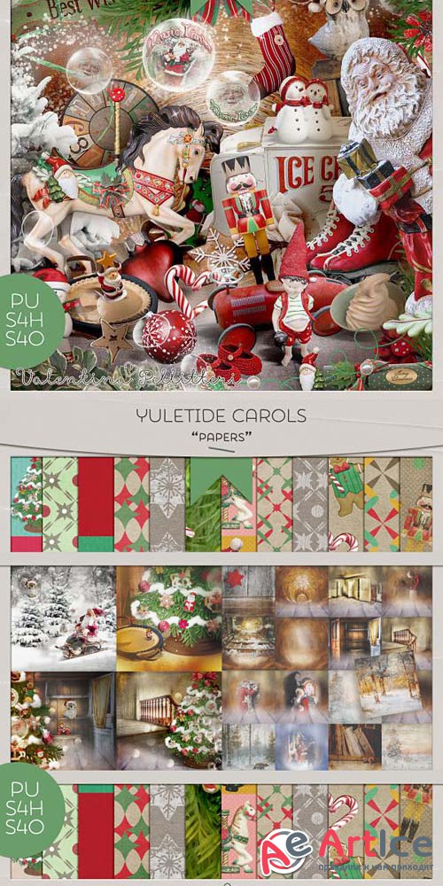 Scrap - Yuletide Carols PNG and JPG