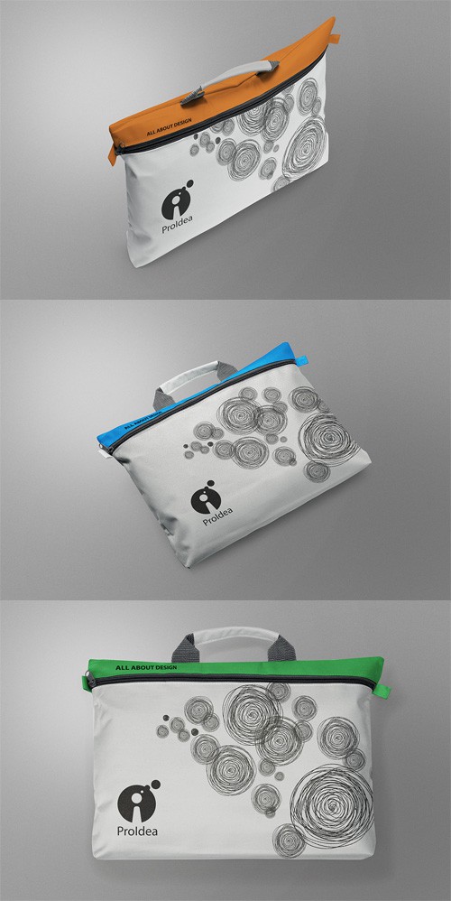 3 Laptop Bags Mock-ups Templates PSD