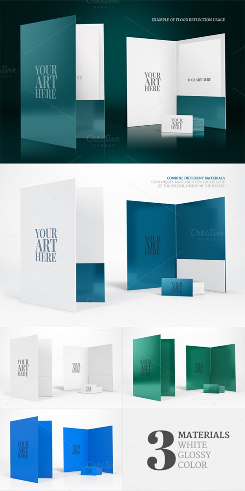 Presentation Folders Mockup