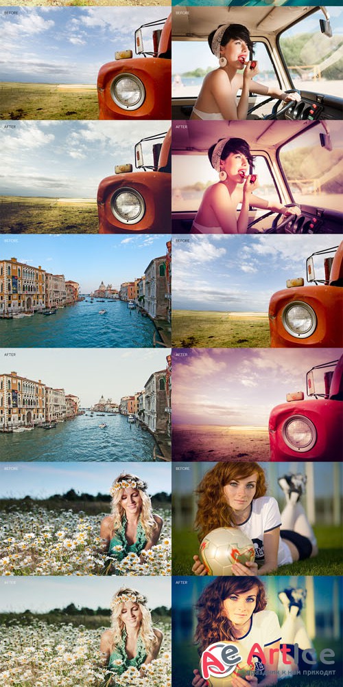 Vintage Lightroom Presets Collection 106 Elegant Presets from 4 Sets