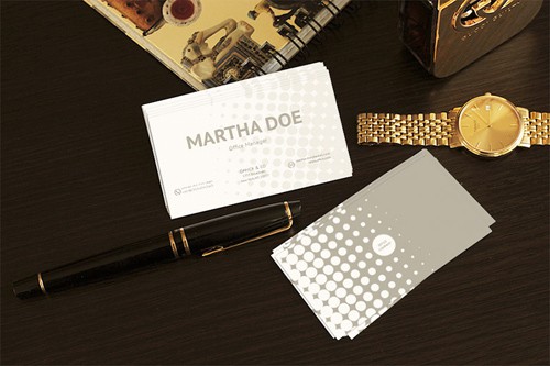 Business Cards Mock-up PSD Template