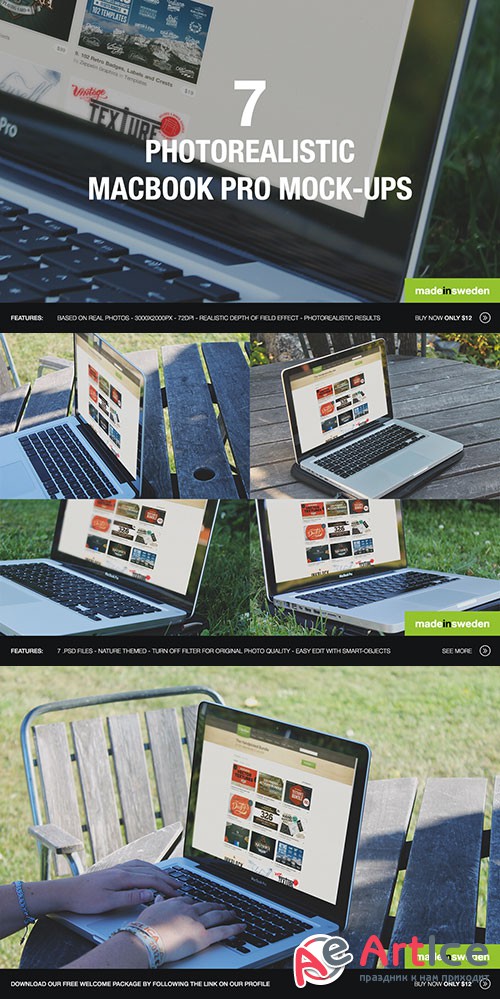 7 Photorealistic MacBook Pro Mockups