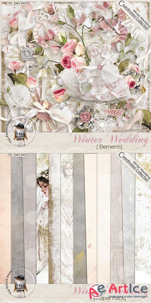 Scrap - Winter Wedding JPG and PNG 