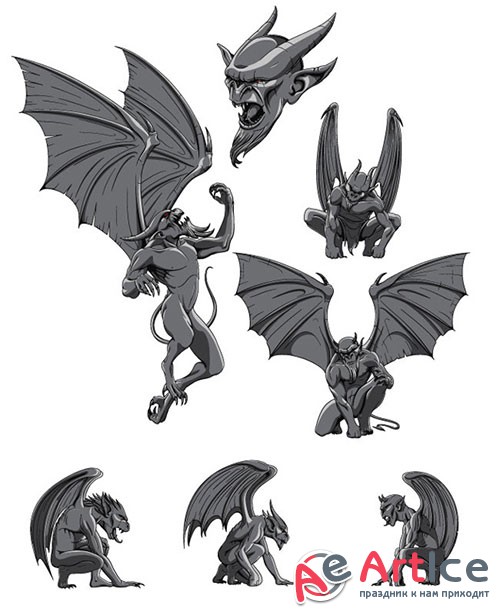 Gargoyles Vector Pack