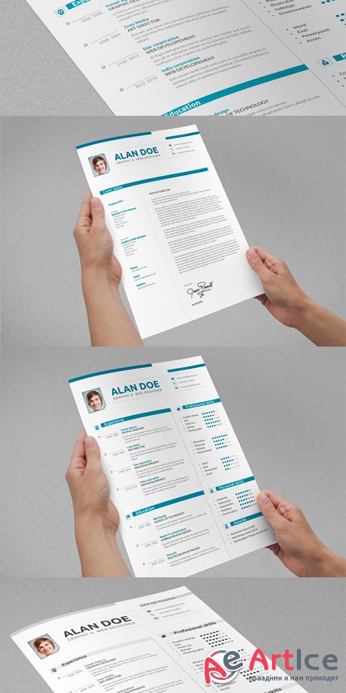 Professional Resume & Cover Letter - CreativeMarket  41785