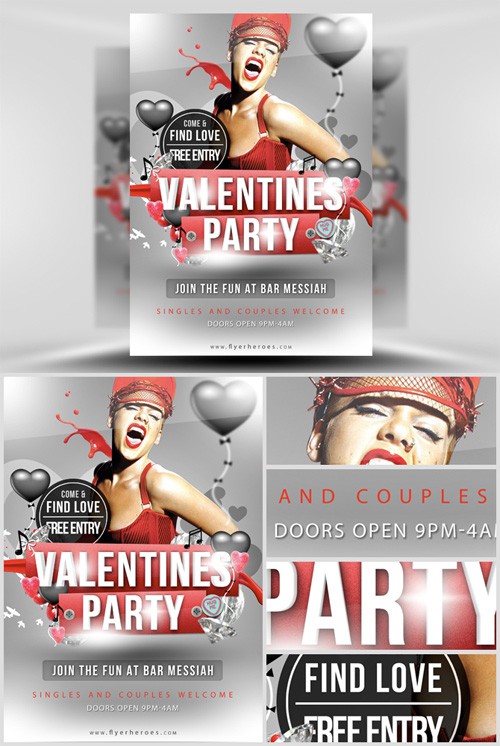 Valentines Flyer Template