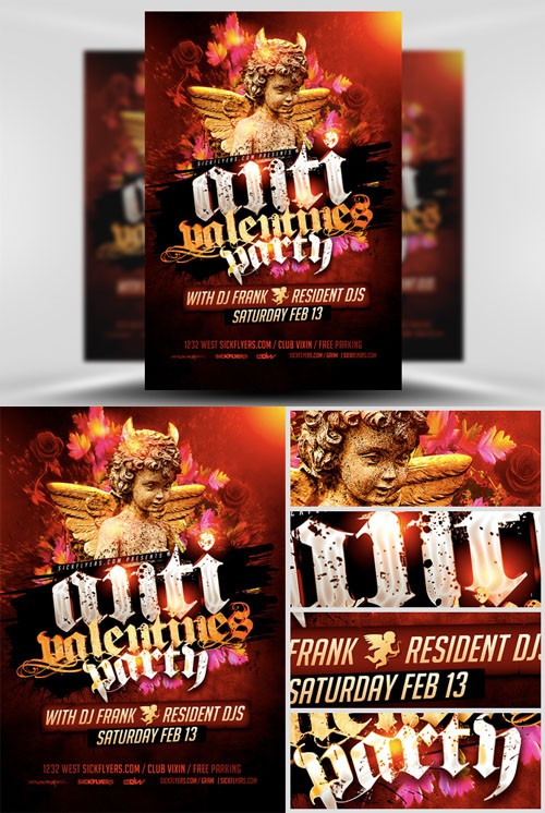 Anti-Valentines Flyer Template