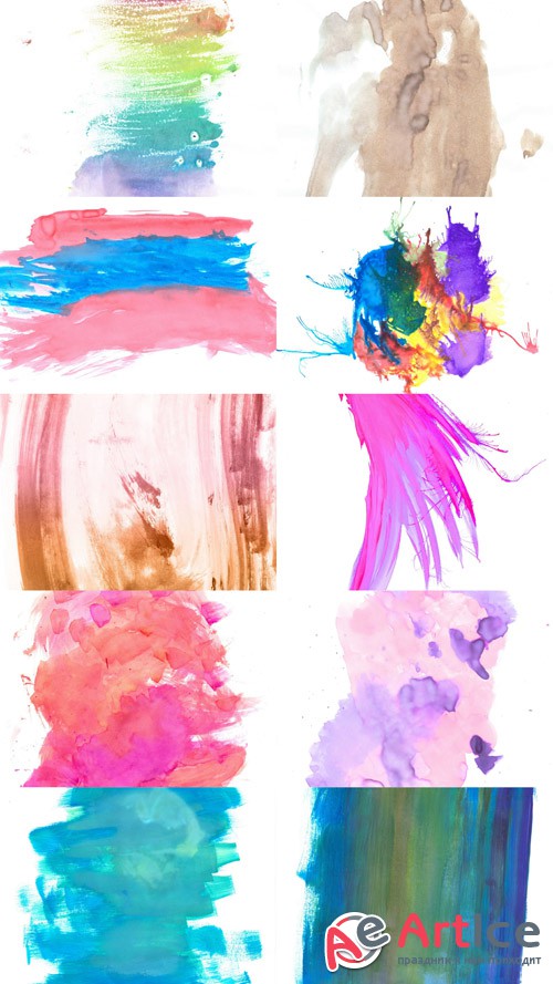 Watercolors Backgrounds JPG Files