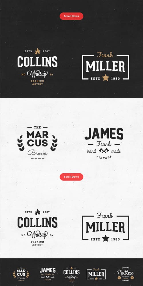 20 Vintage Logos and Badges Vol 02