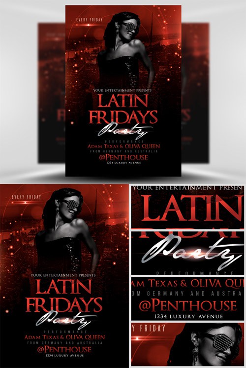 Latin Fridays Flyer Template 2