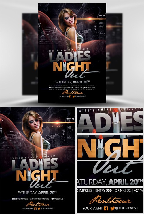 Ladies Night Out Flyer Template