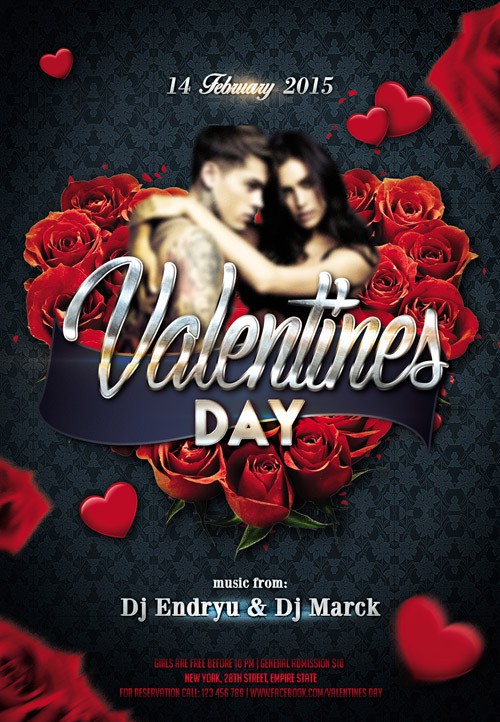 Flyer PSD Template - Valentines Day 4