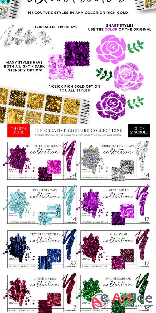 Creative Couture AI: Glitter Styles+ - Creativemarket 128315