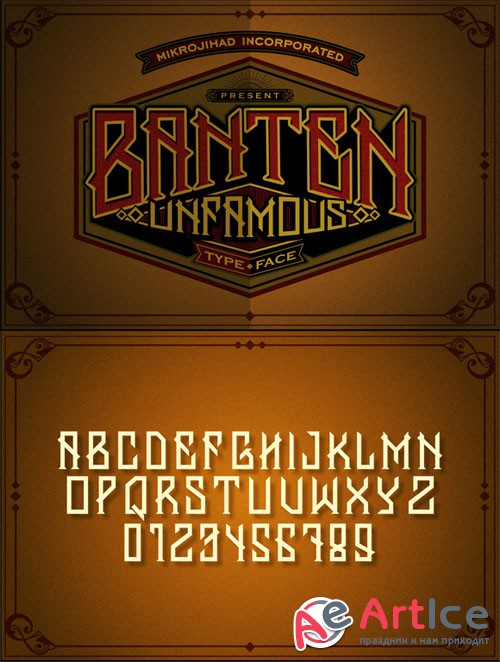 Banten Unfamous Typeface - Creativemarket 102743