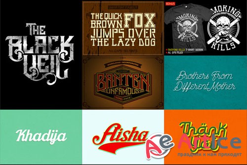 MJ Font Bundle 2014 Limited Time - Creativemarket 133134