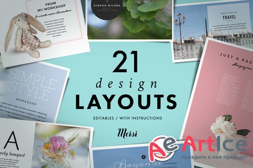 21 Design Layouts - Creativemarket 129071