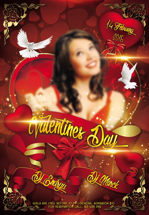 Flyer PSD Template - Valentines Day 5