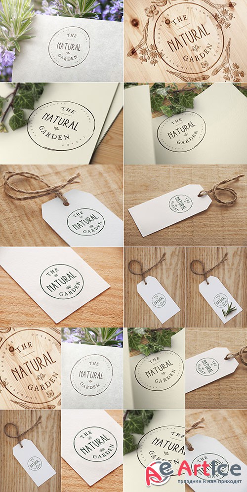 8 Label / Logo Mock Ups