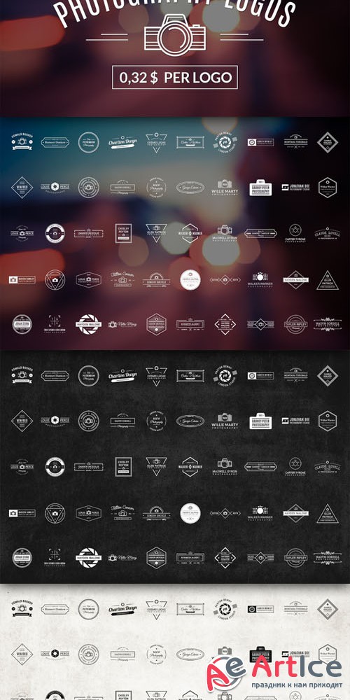 50 Photography Logos (Vol. 6-10) - Creativemarket 71894