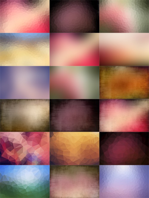 Modern Blurred Backgrounds Set