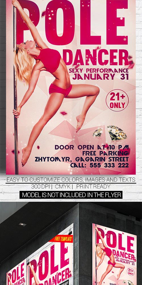 Flyer Template - Pole Dancer Party