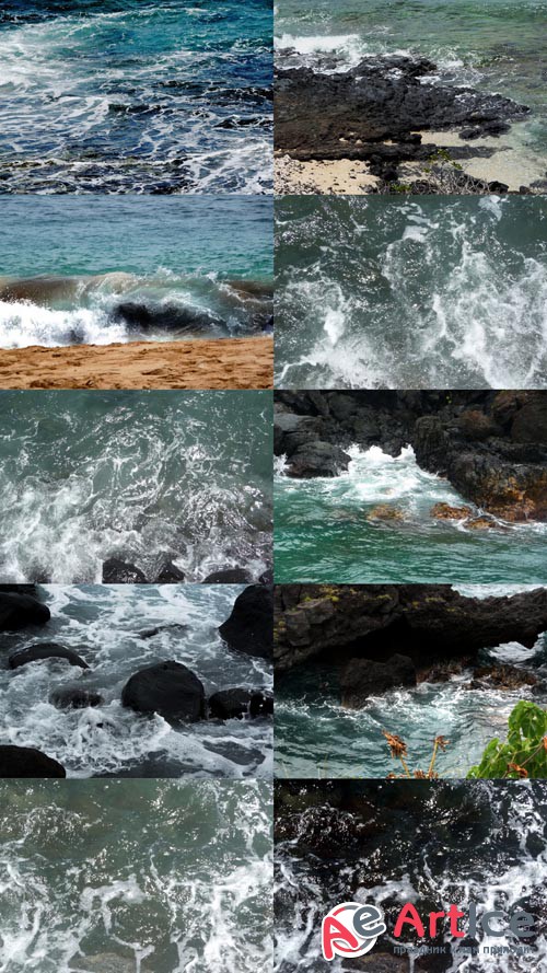 Textures Surging Waves JPG Set 2