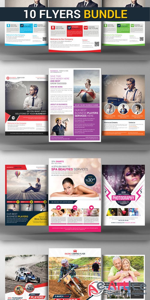 10 Business Corporate Flyers Bundle - CM 96437