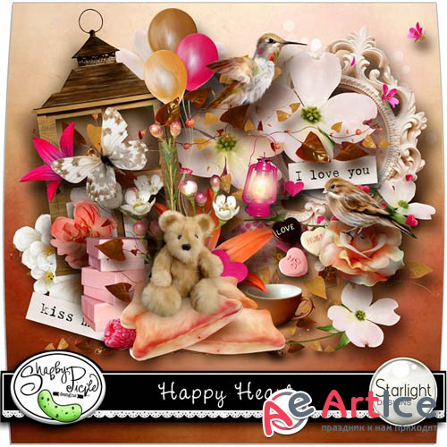 Scrap - Happy Heart JPG and PNG