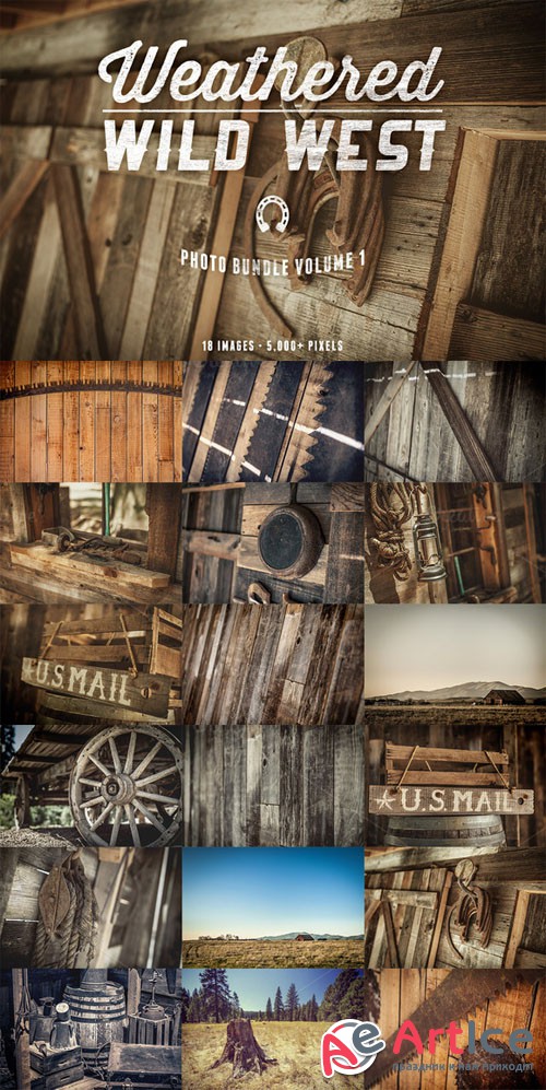 Weathered Wild West Photo Bundle - CM 138898