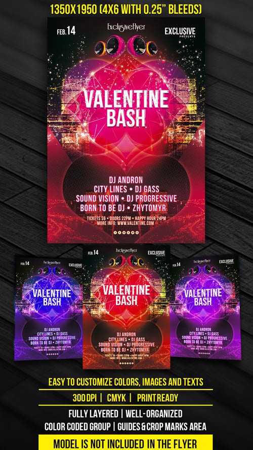 Flyer Template - Valentine Bash