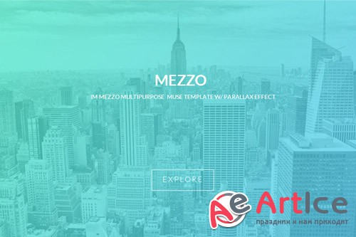 Mezzo | Parallax Muse template - CM 45571