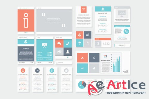 Clean and Fresh Infographic Elements - CM 75039