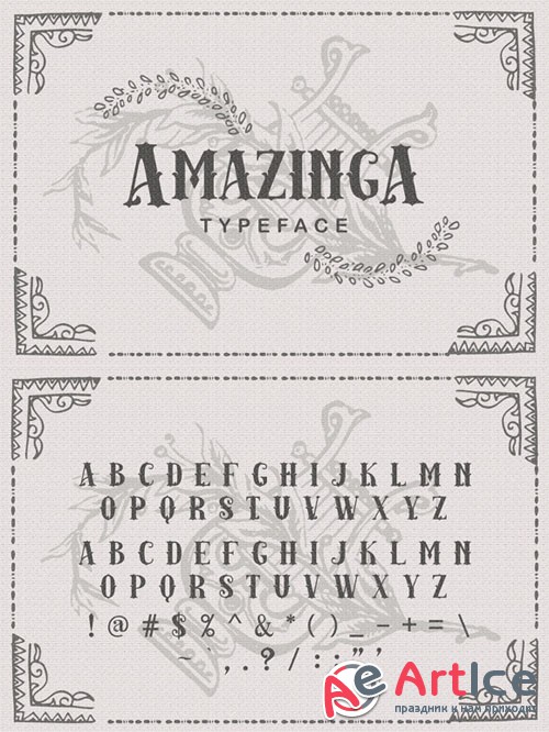 Amazinga Typeface - CM 66045