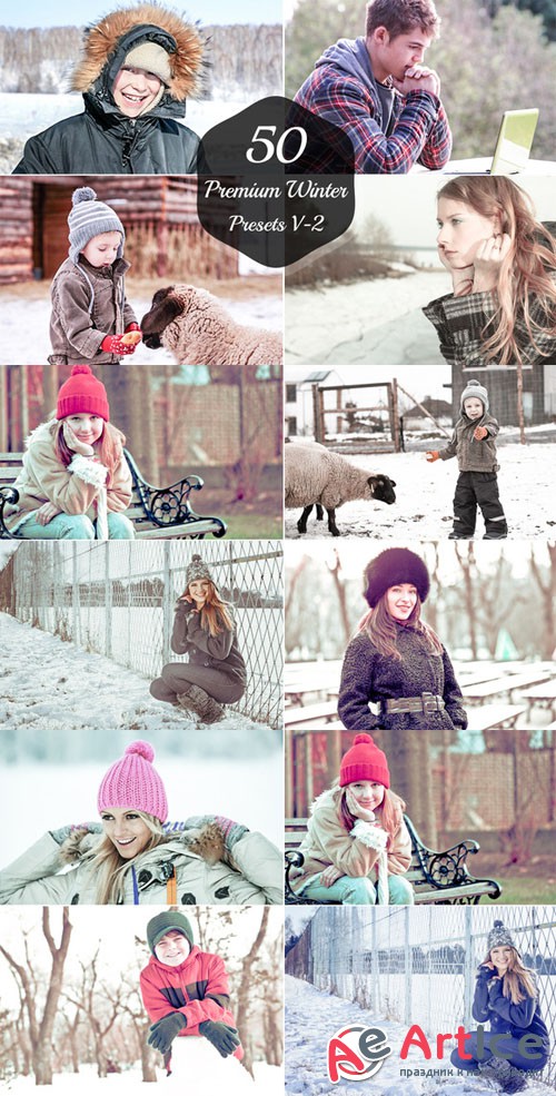 50 Winter Lightroom Presets V-2 - CM 54890