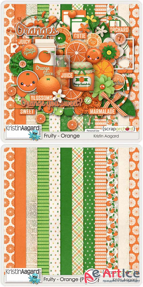 Scrap - Fruity Orange PNG and JPG