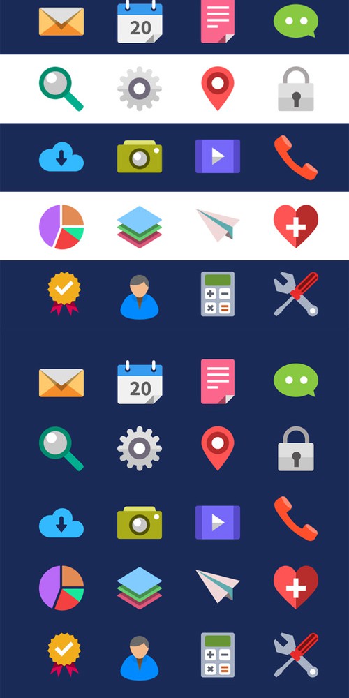 20 Flat Icons