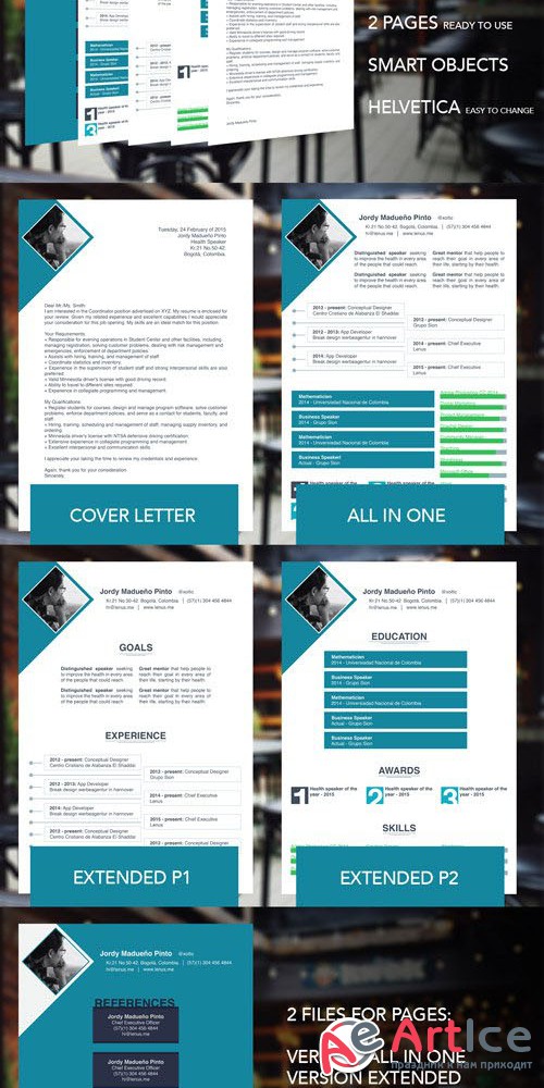 5 Multipurpose Resume/CV Templates - CM 201293