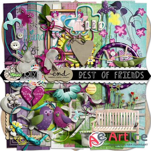 Scrap - Best Of Friends PNG and JPG