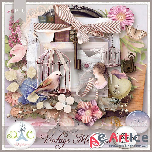 Scrap - Vintage Memories JPG and PNG