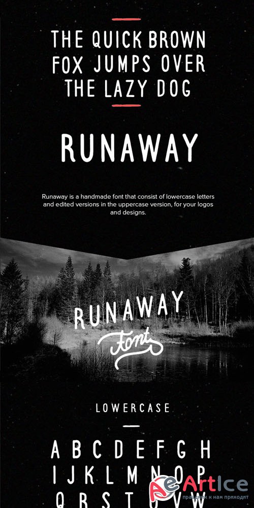 Runaway Retro/Vintage Hand Drawn Custom Font