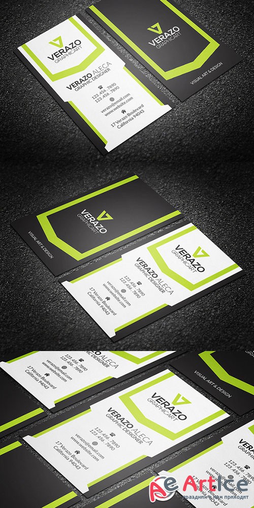 Creative Vertical Business Card - CM 214253