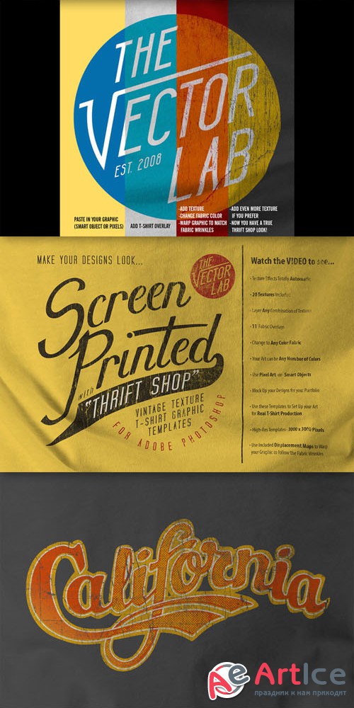 Thrift Shop: Vintage T-Shirt Texture - Creativemarket 59015